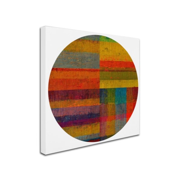 Michelle Calkins 'Round 4.0' Canvas Art,24x24